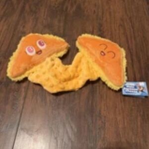 Bark Box Dog Toy Main Squeeze Cheese M-L Plush Crinkle Squeaker Bungee New Tags